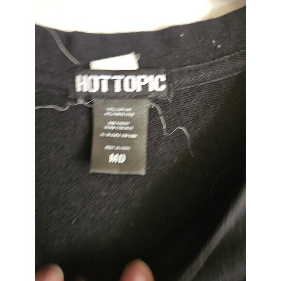 Hot Topic Sweater Womens Medium M Long Sleeve Astrology Crop Chaos IV Knit Black - Picture 3 of 3